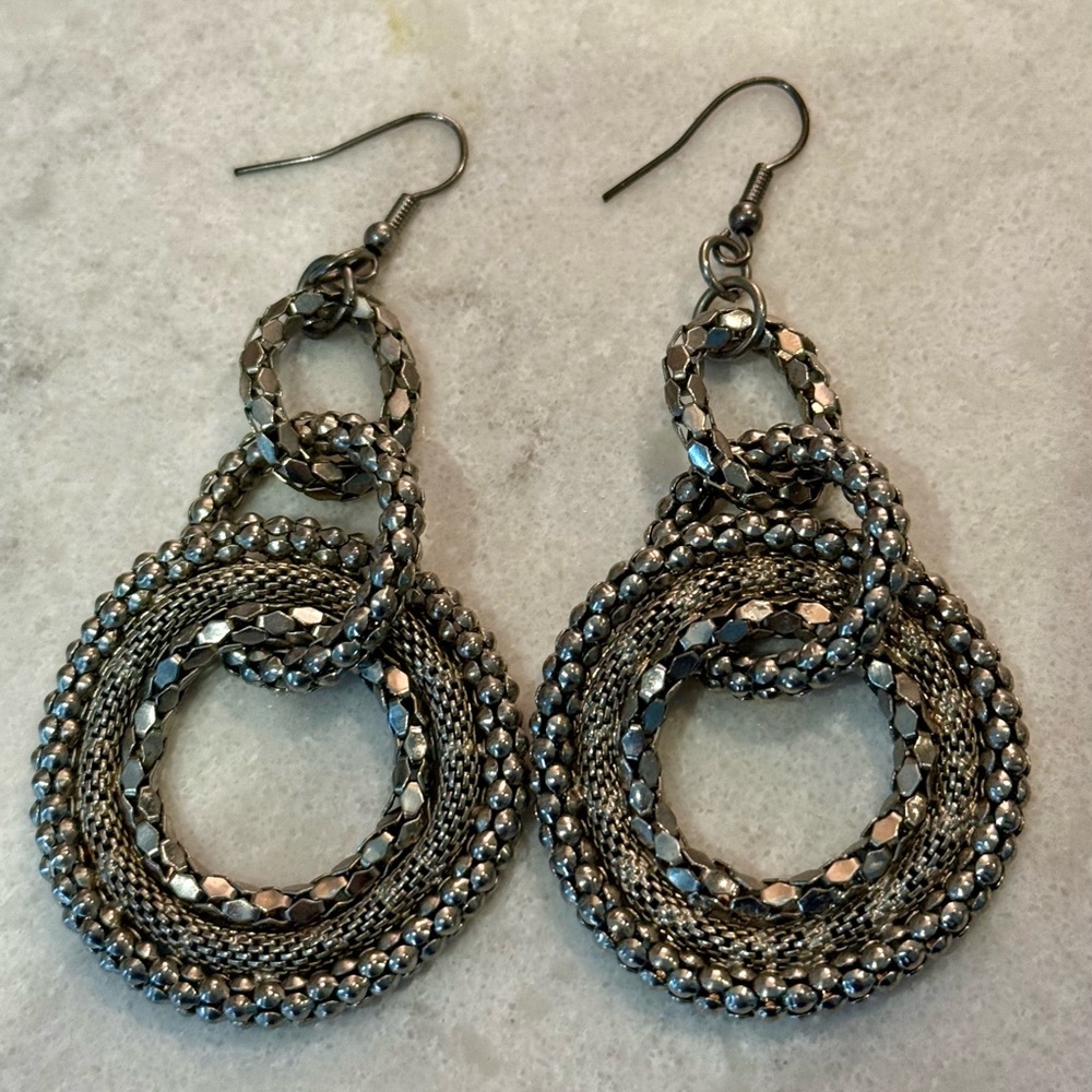 Elegant Silver Dangle Earrings